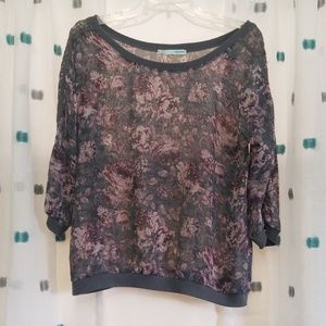 Maurices floral sheer top